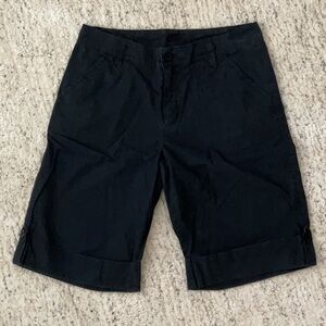 Justice Girls Navy Bermuda Shorts, Size 14